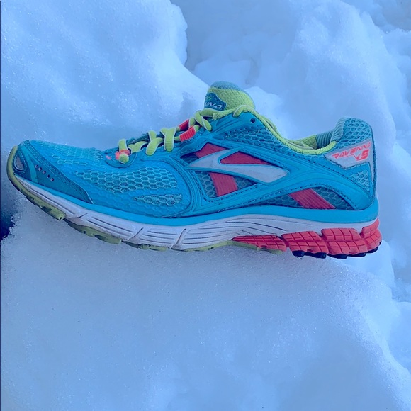 bright colored tennis shoes